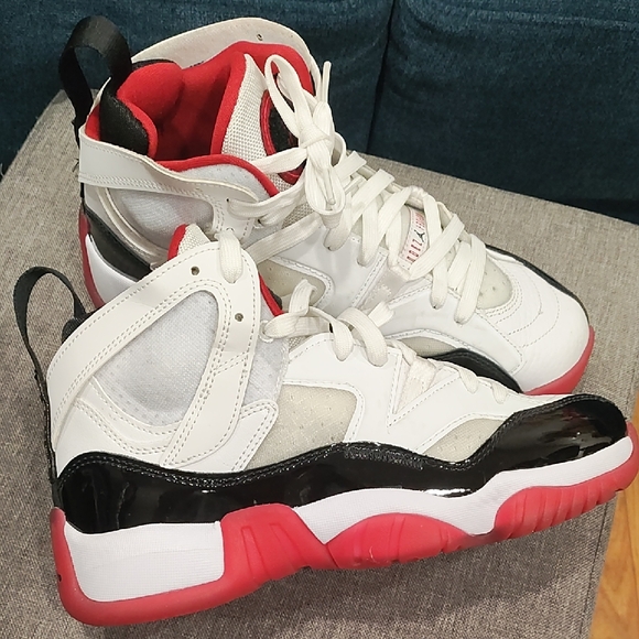 Nike Other - Nike Air Jordan Jumpman White and Red Sneakers